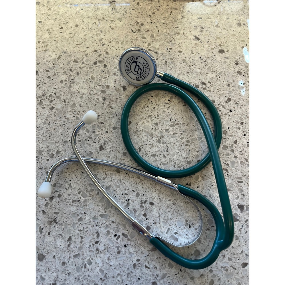 Prestige Medical Sprague Rappaport Stethoscope Forest Green with Travel Pouch